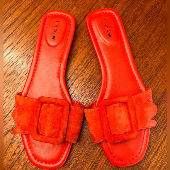 Birdies Kiwi Slip-on Sandals in Red Size 8.5 - Picture 1 of 5